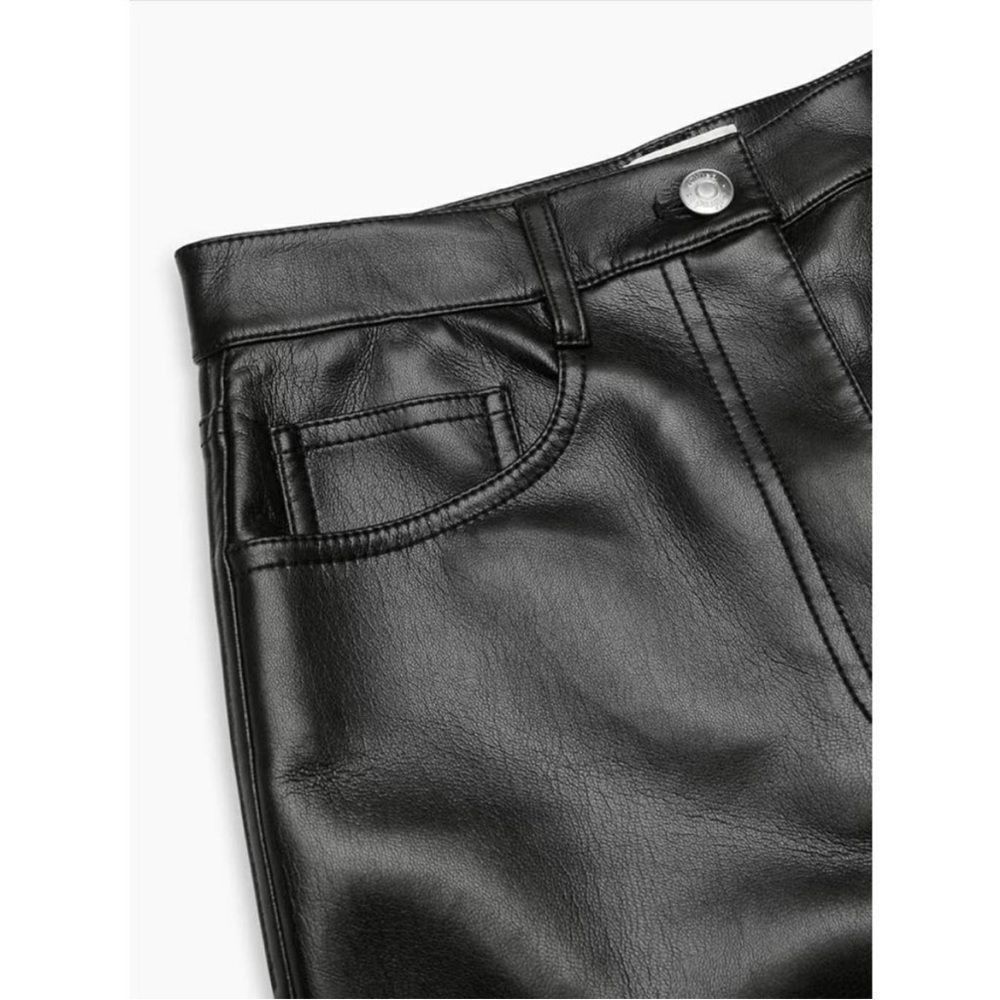 Wilfred melina high rise straight vegan leather pants 6 - Picture 4 of 11